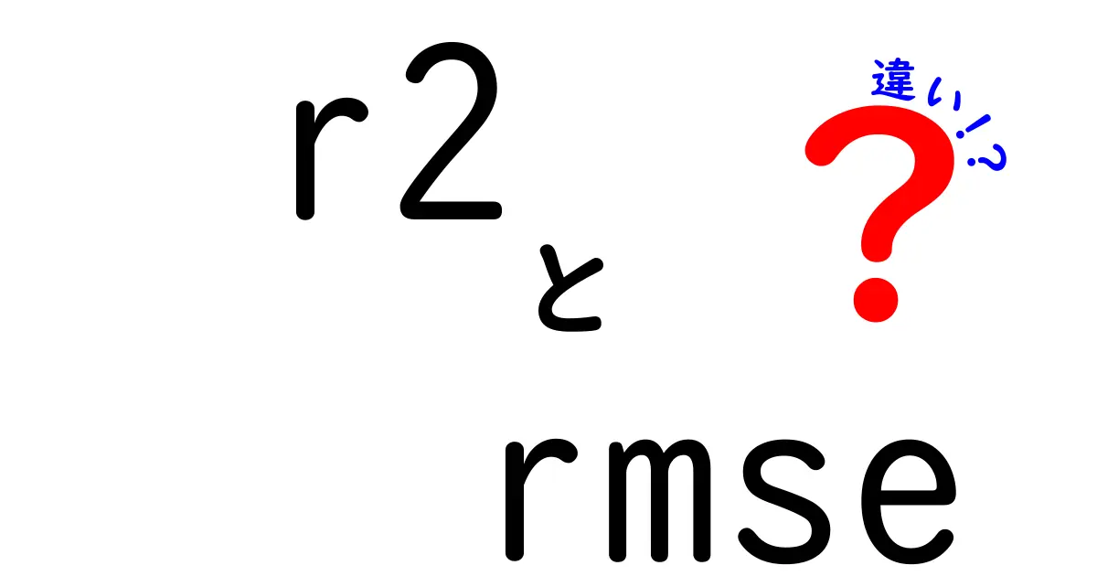 R2とRMSEの違いを徹底解説!データ評価指標の使い分けと現場のリアル事例