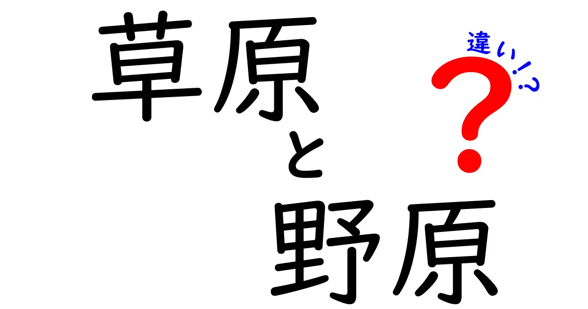 草原と野原の違いを徹底解説!見分け方や特徴をわかりやすく紹介
