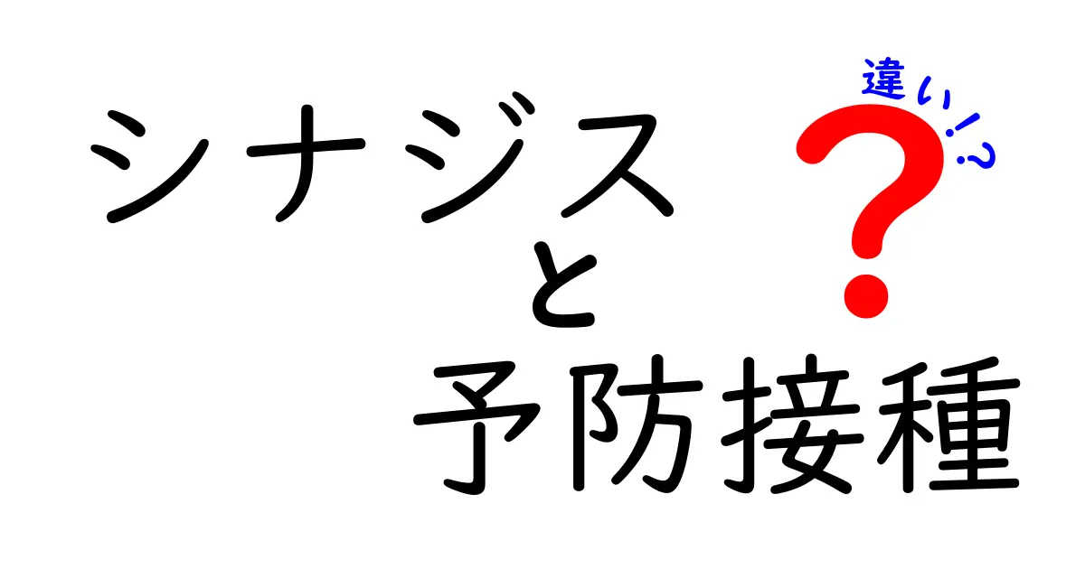 シナジスと予防接種の違いとは?効果や使い方をわかりやすく解説!