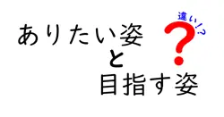 ありたい姿と目指す姿の違いを知って、未来の自分を描く3つのコツ