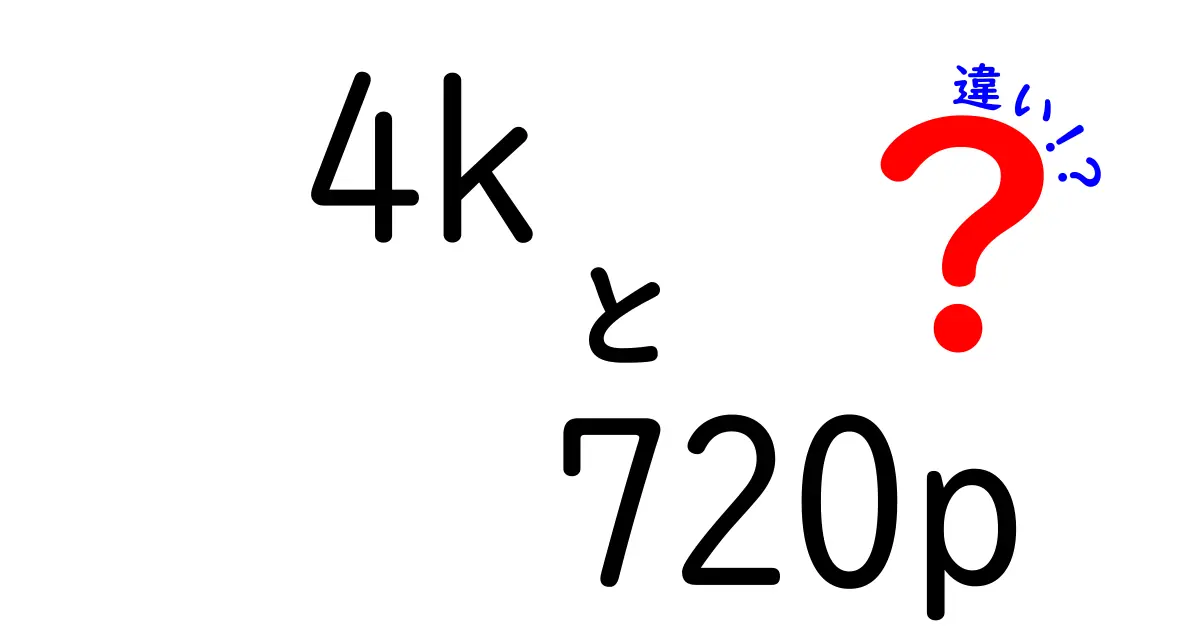4Kと720pの違いを徹底解説！動画選びで後悔しない3つのポイントと実例