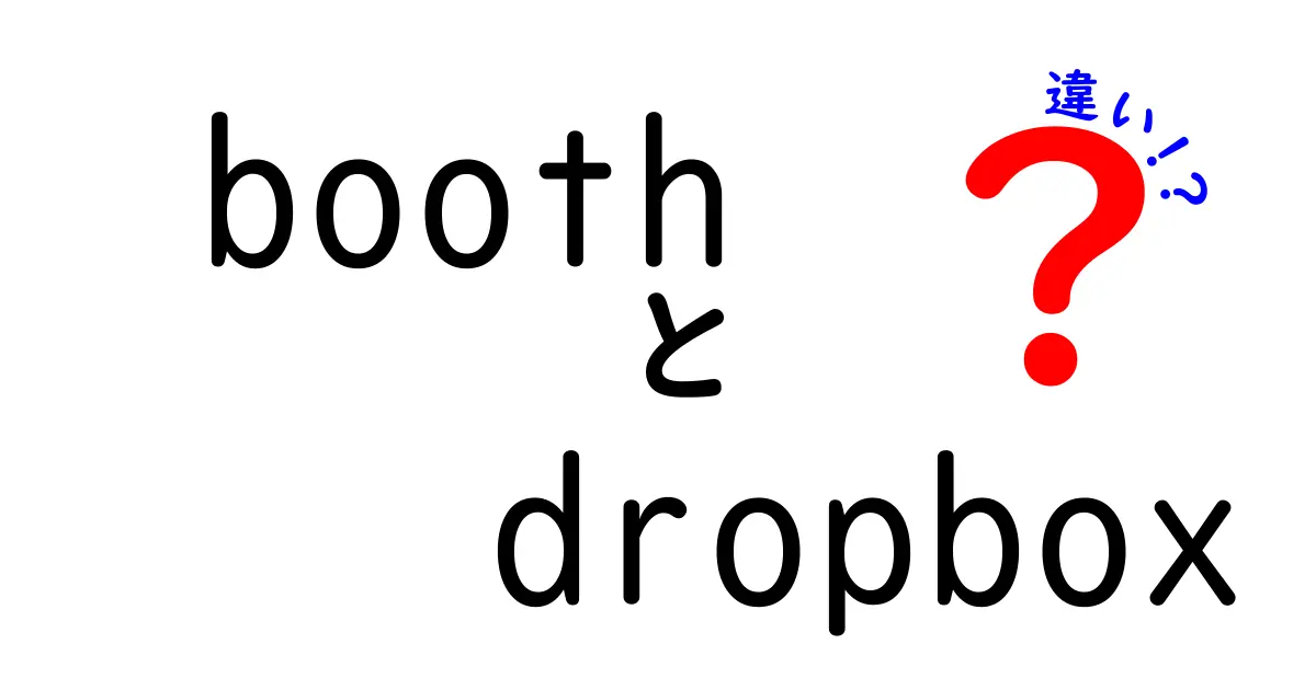 【徹底比較】BOOTHとDropboxの違いとは？初心者でもわかる特徴と使い方ガイド