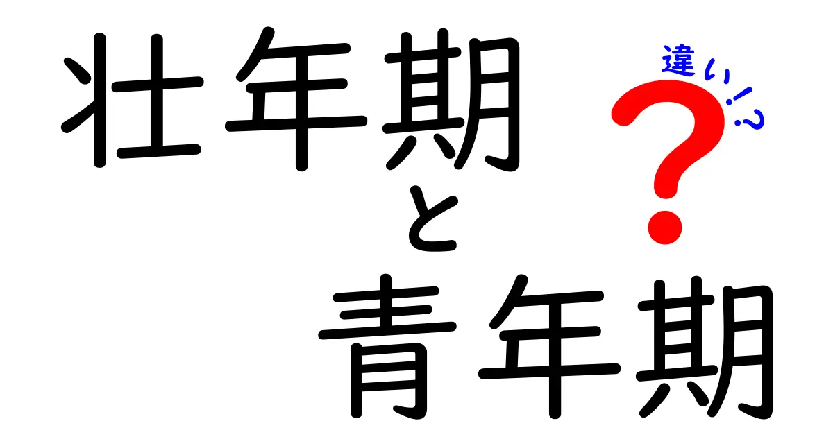 壮年期と青年期の違いを徹底解説：いつからどんな変化が起こるのかをやさしく理解しよう