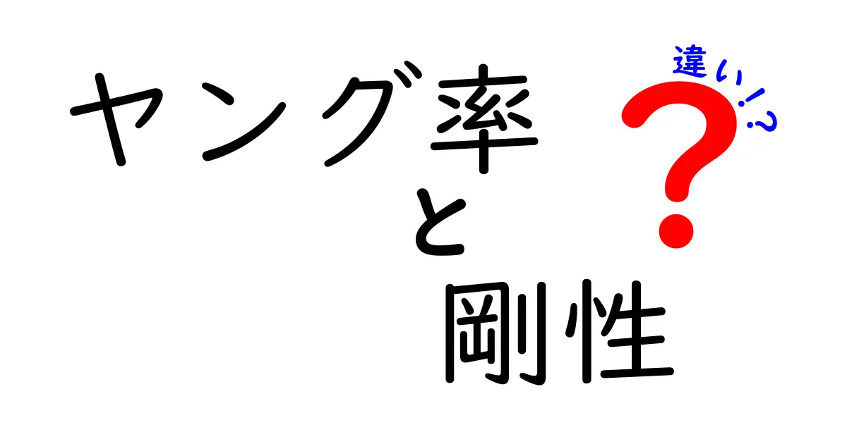 ヤング率と剛性の違いを中学生にもわかるように解説!材料の硬さの秘密