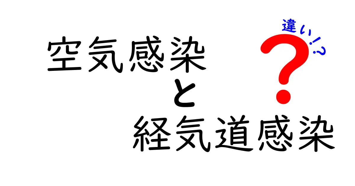 空気感染と経気道感染の違いを徹底解説!見分け方と予防のポイント