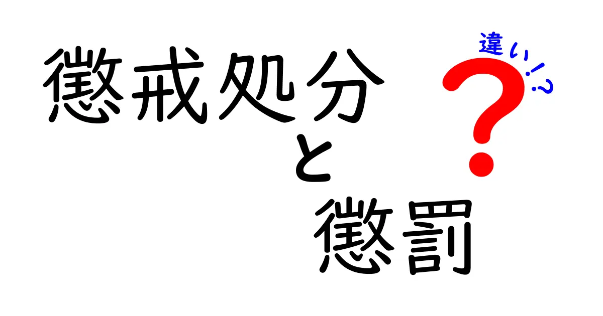 懲戒処分と懲罰の違いとは?知っておきたい基本ポイントをわかりやすく解説!
