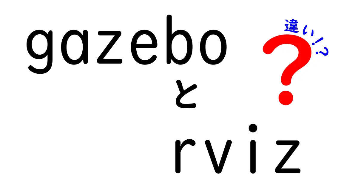 GazeboとRVizの違いを徹底解説！用途別の使い分けポイント