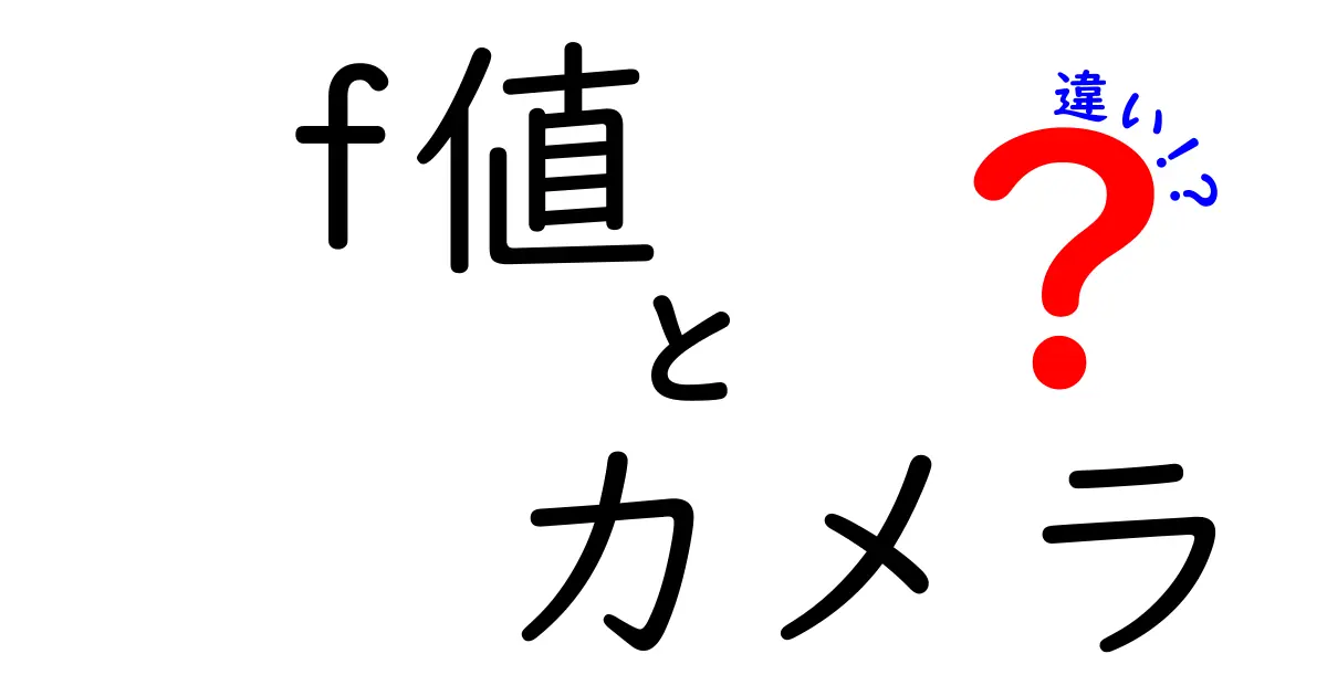 カメラのf値とは?違いと選び方をわかりやすく解説!