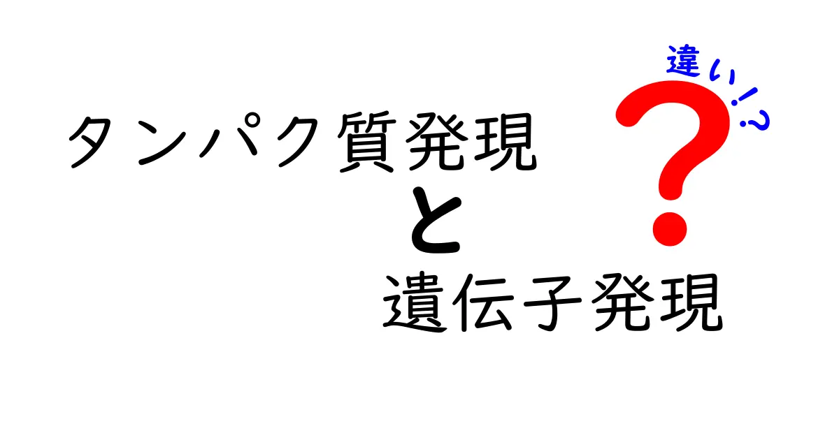タンパク質発現と遺伝子発現の違いを分かりやすく図解!中学生にも伝わる科学の基礎