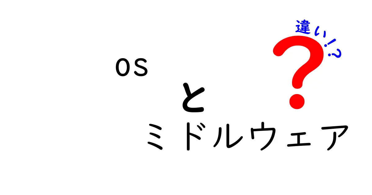 OSとミドルウェアの違いを完全解説！初心者でも分かる3つのポイントと実例