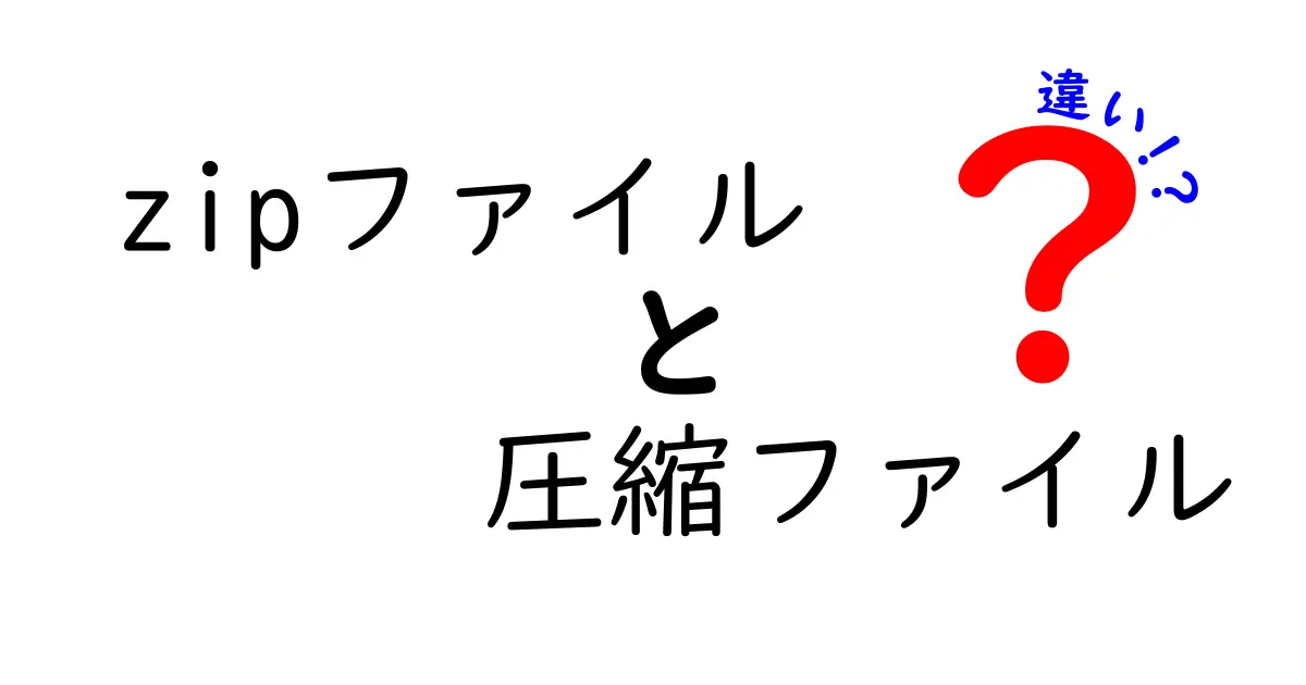 zipファイルと圧縮ファイルの違いを完全解説｜初心者でも分かる3つのポイント