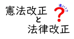 憲法改正と法律改正の違いとは？中学生でもわかるポイント解説！
