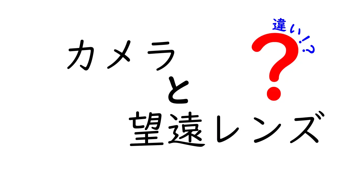 カメラと望遠レンズの違いを徹底解説！初心者が失敗しない選び方