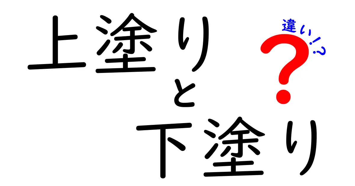 上塗りと下塗りの違いを徹底解説!塗装の基礎と正しい使い分け