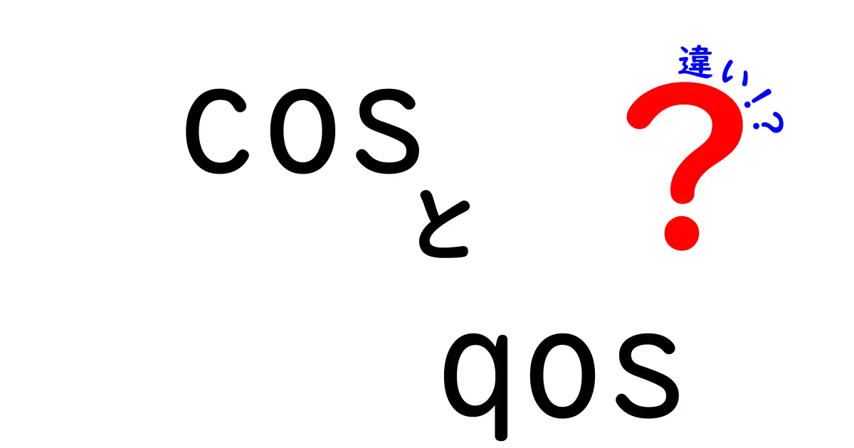 COSとQoSの違いとは？ネットワークの基本をわかりやすく解説！