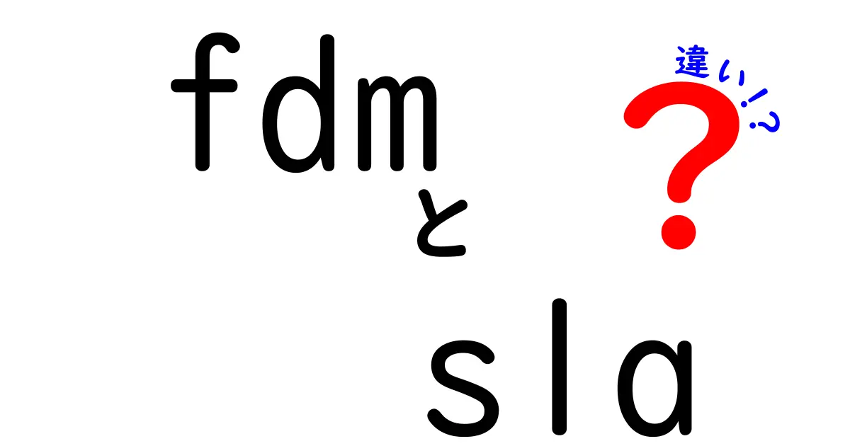 FDMとSLAの違いを徹底解説!コスパと精度の両立を目指す選び方