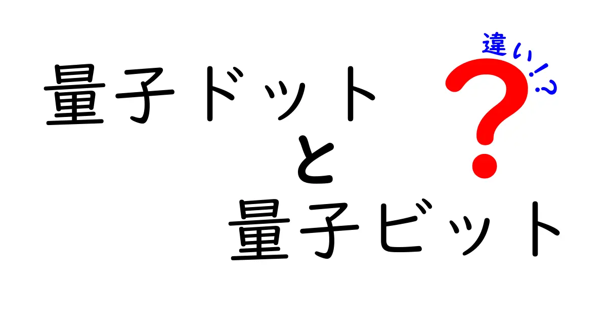 量子ドットと量子ビットの違いを徹底解説｜クリックしたくなる理由と日常でのイメージ