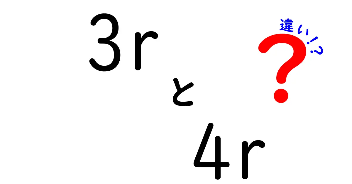 3Rと4Rの違いを徹底解説!家庭で実践できる新しいエコのルール