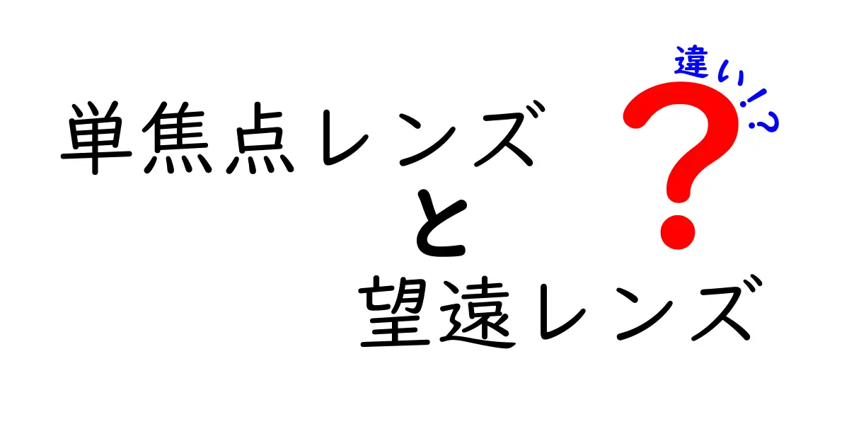 単焦点レンズと望遠レンズの違いを徹底解説！写真初心者が押さえるべき選び方と使い分け