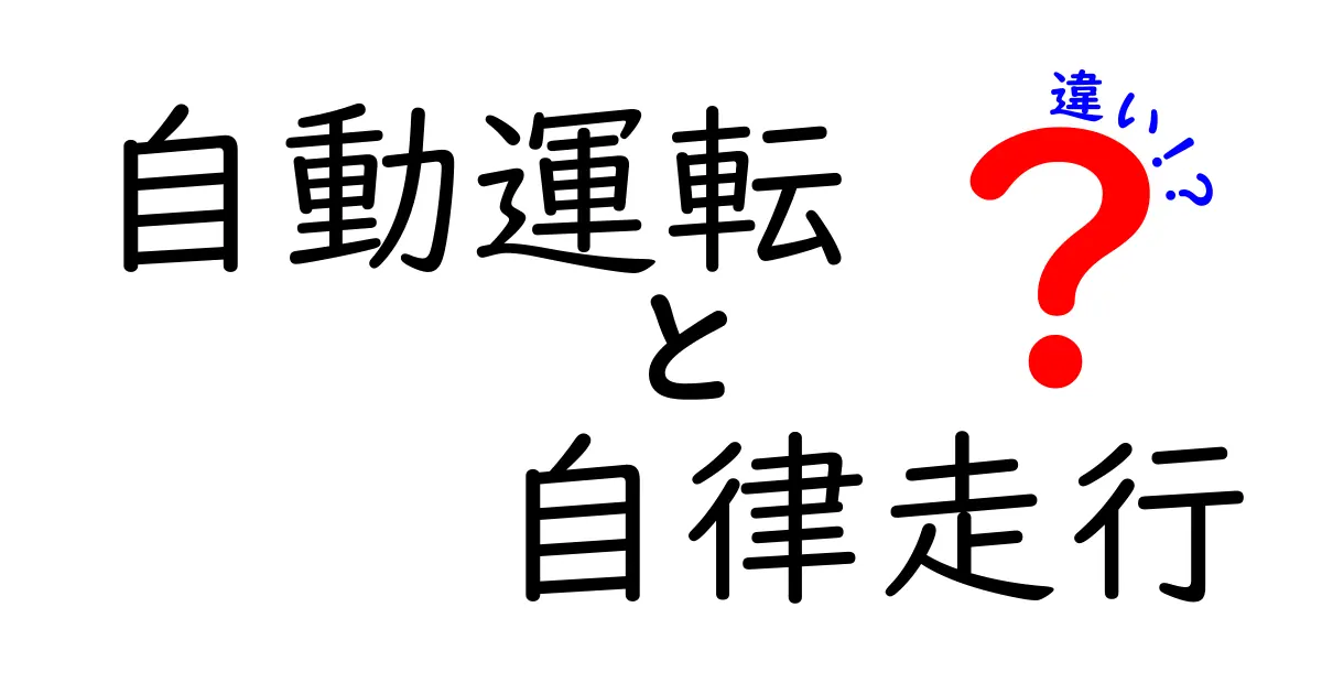 【自動運転と自律走行の違いとは？】わかりやすく解説！これからの車の未来を知ろう