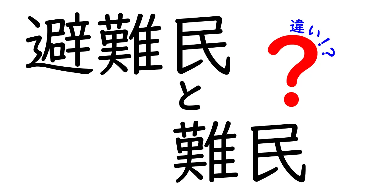 避難民と難民の違いをわかりやすく解説！混同しやすい2つの言葉のポイントまとめ