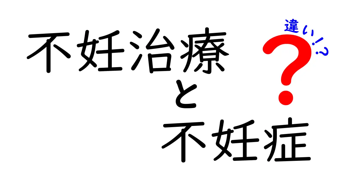 不妊治療と不妊症の違いを徹底解説！原因・治療・日常生活の差を中学生にもわかりやすく