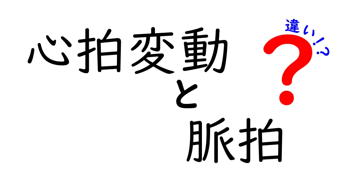心拍変動と脈拍の違いをわかりやすく解説!中学生にも伝わる見分け方