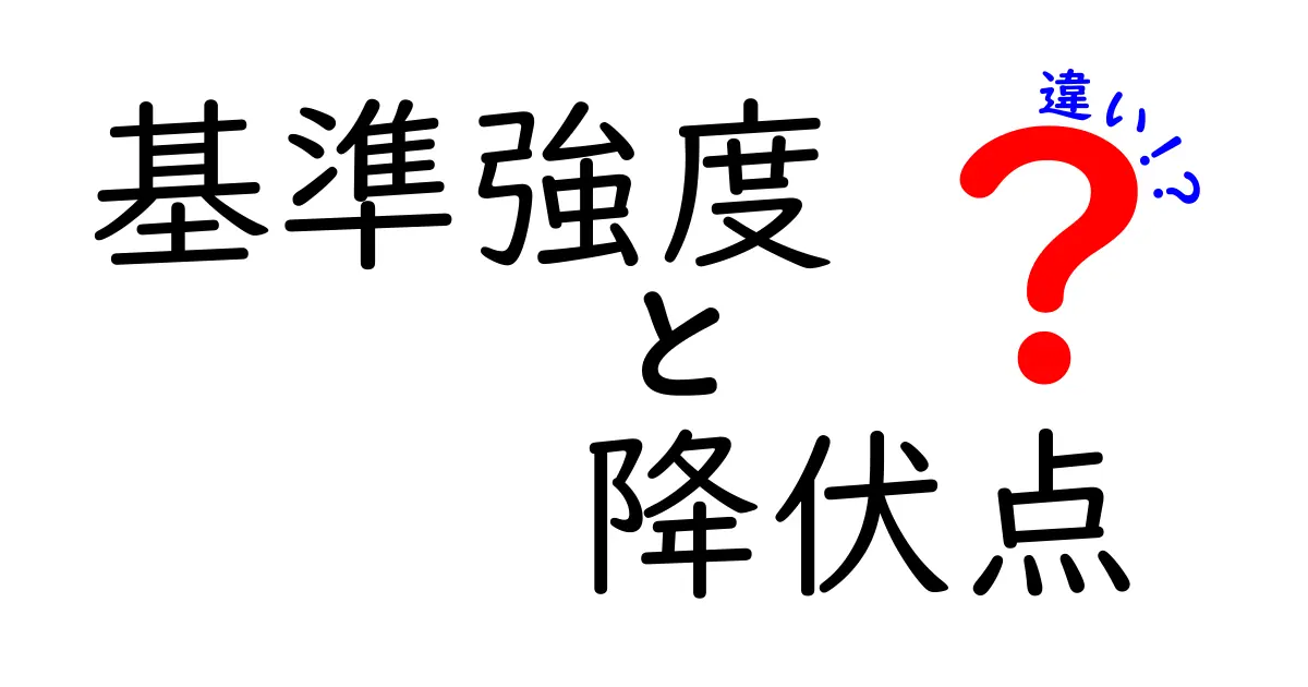 基準強度と降伏点の違いとは？建築や材料の強さをわかりやすく解説！