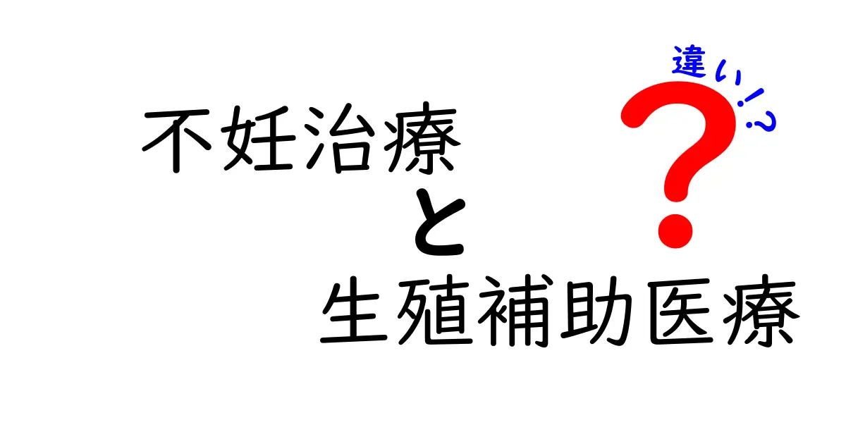 不妊治療と生殖補助医療の違いを徹底解説:知っておくべきポイントと選び方