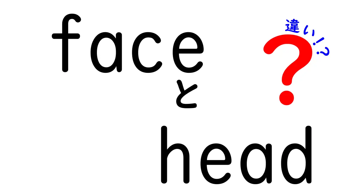 faceとheadの違いを徹底解説:意味・使い方・発音のポイントを中学生にもわかりやすく解く