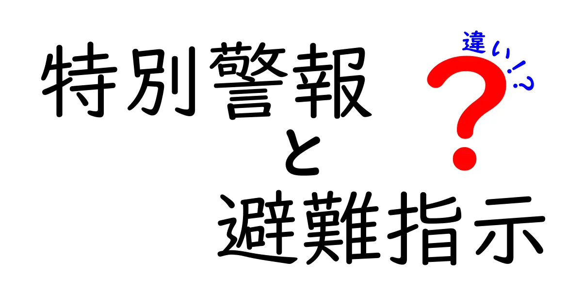 【特別警報と避難指示の違い】命を守るために知っておきたいポイントとは?