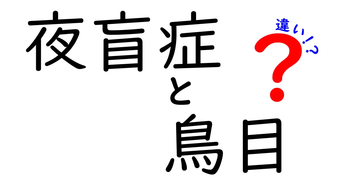 夜盲症と鳥目の違いを徹底解説 夜の視界が悪いときに知っておきたいポイント