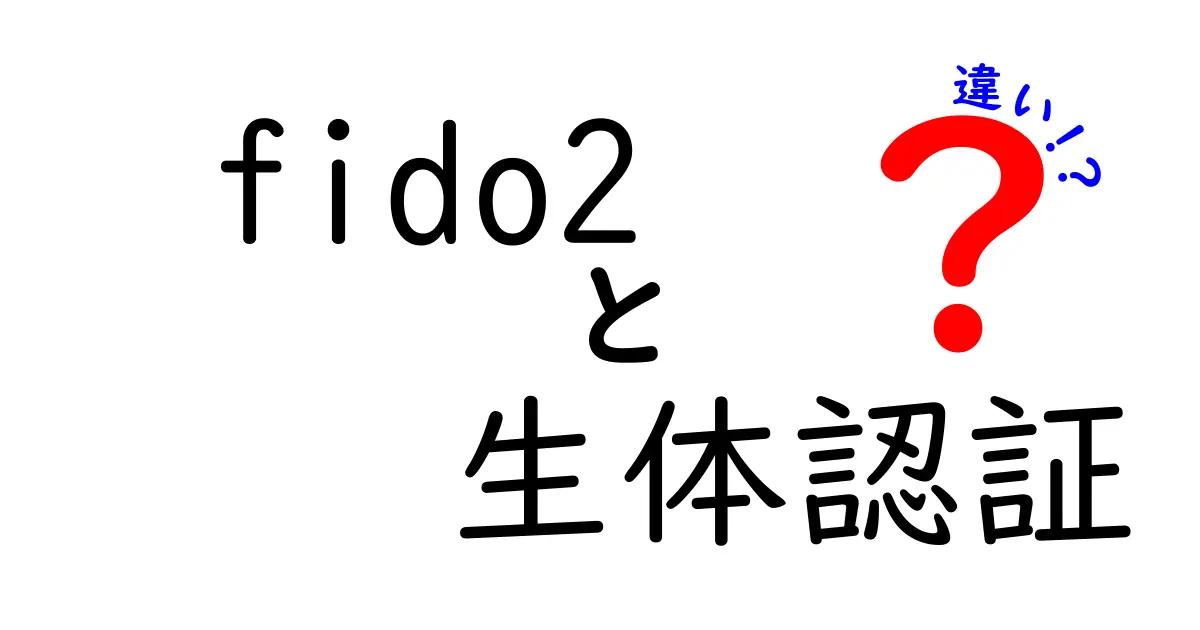 fido2　生体認証　違いを徹底解説：安全性と利便性の本当のポイント