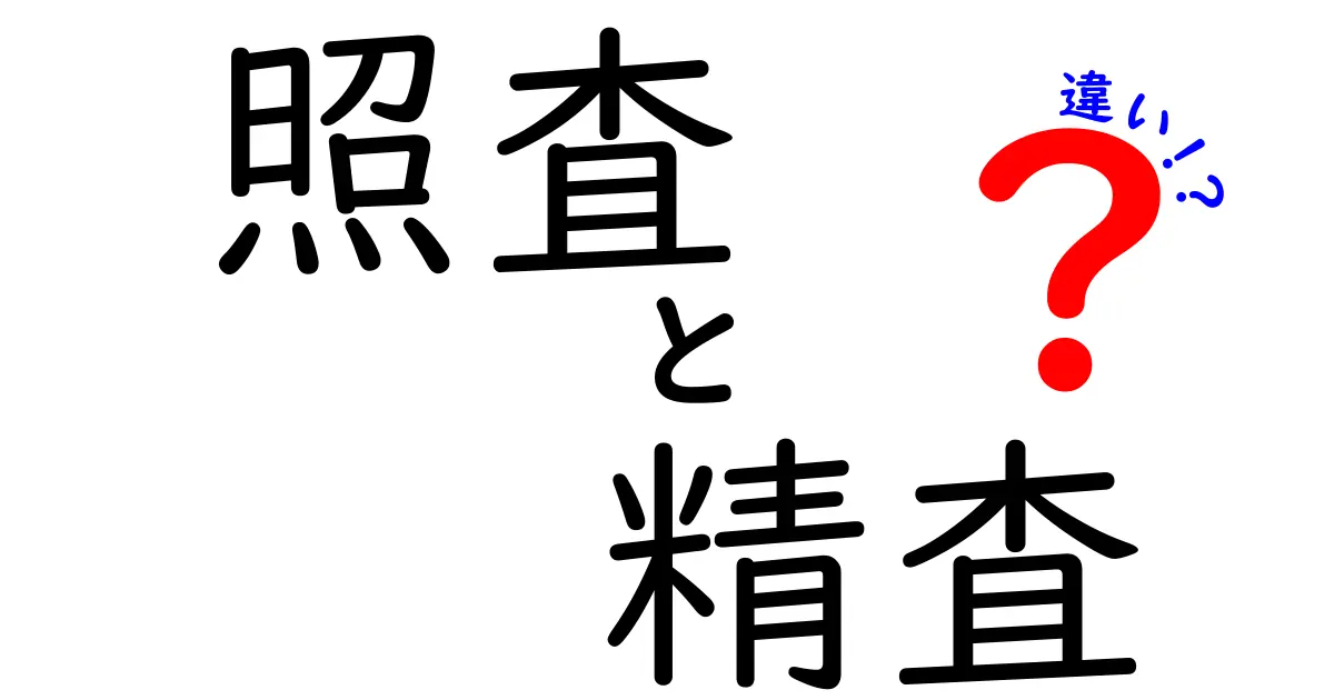 【簡単解説】照査と精査の違いって何?仕事でよく使う言葉の意味を分かりやすく紹介!