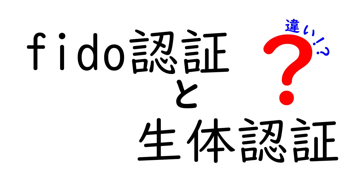 FIDO認証と生体認証の違いを徹底解説：安全性と使いやすさを見極める入門ガイド