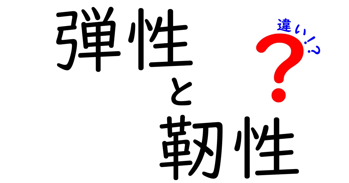 【初心者必見】弾性と靭性の違いをわかりやすく解説！素材選びで失敗しないポイント