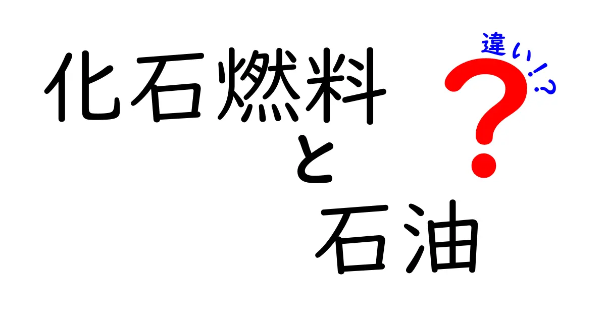化石燃料と石油の違いをわかりやすく解説!エネルギーの基礎知識