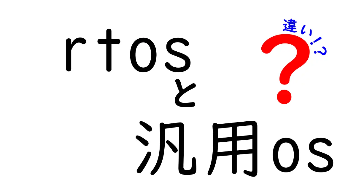 rtosと汎用osの違いを徹底比較！どちらを選ぶべきかをわかりやすく解説