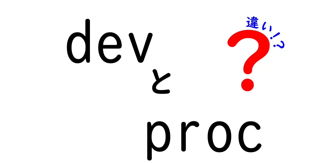 devとprocの違いを徹底解説――初心者にも分かるLinuxの仕組み