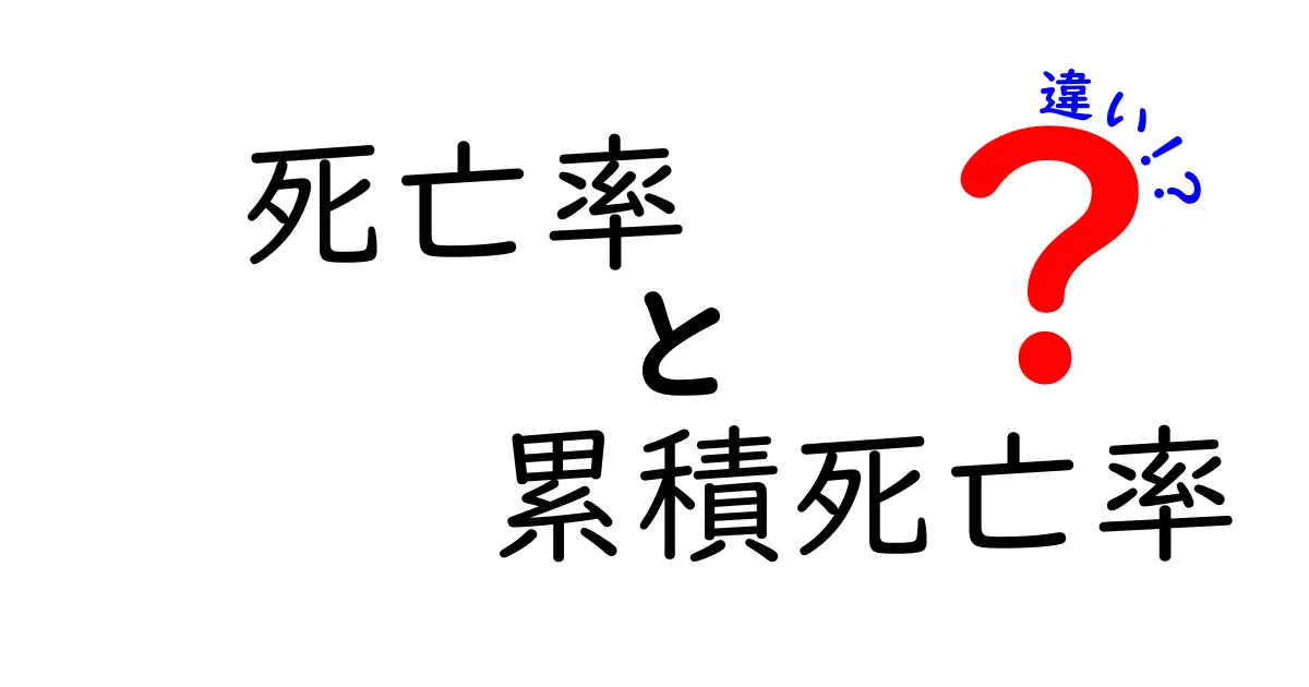 死亡率と累積死亡率の違いをわかりやすく解説！医療や統計で知っておきたいポイント