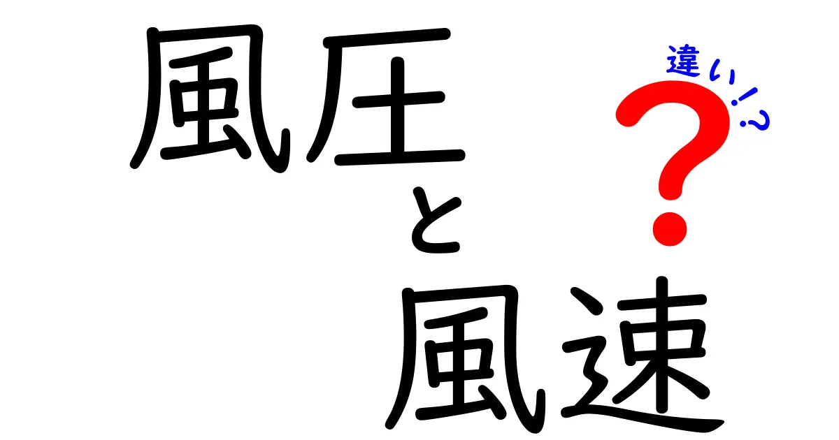 風圧と風速の違いを徹底解説!風の力の正体をわかりやすく理解しよう