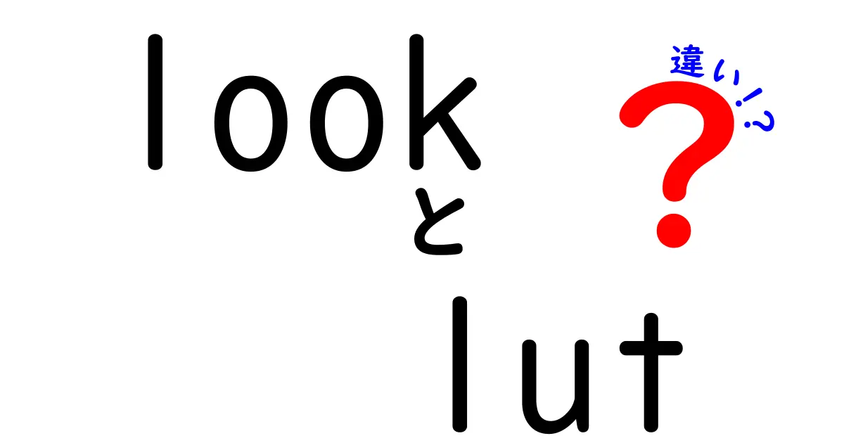 lookとLUTの違いを徹底解説｜映像の色づくりを中学生にも分かる完全ガイド