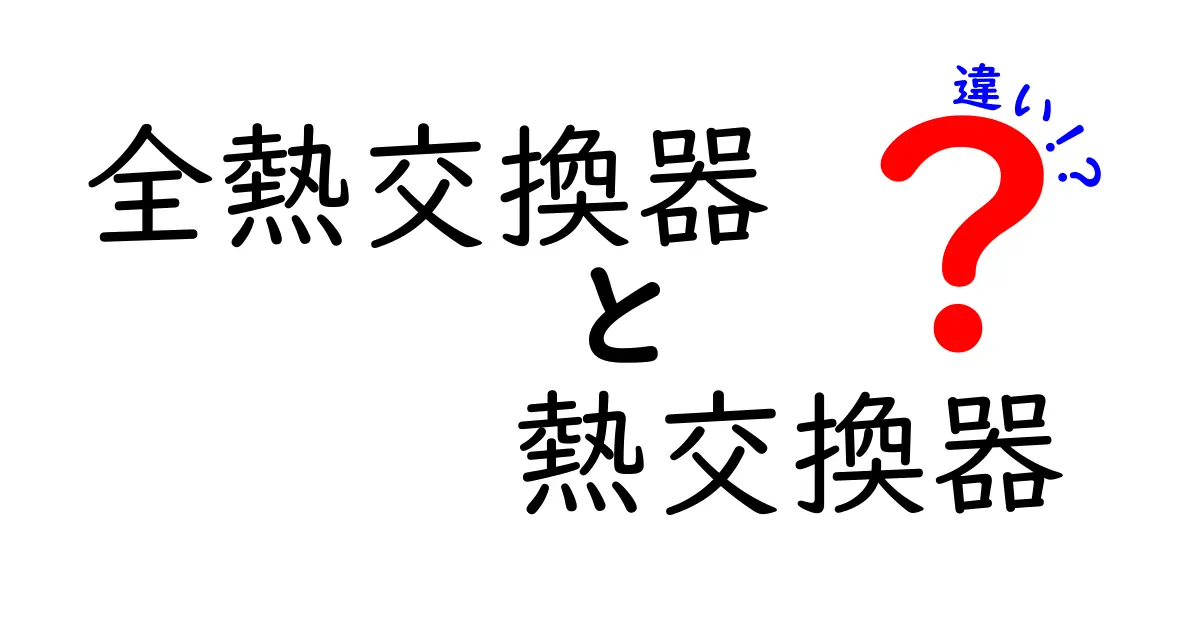 全熱交換器と熱交換器の違いは?初心者でもわかる仕組みと特徴まとめ