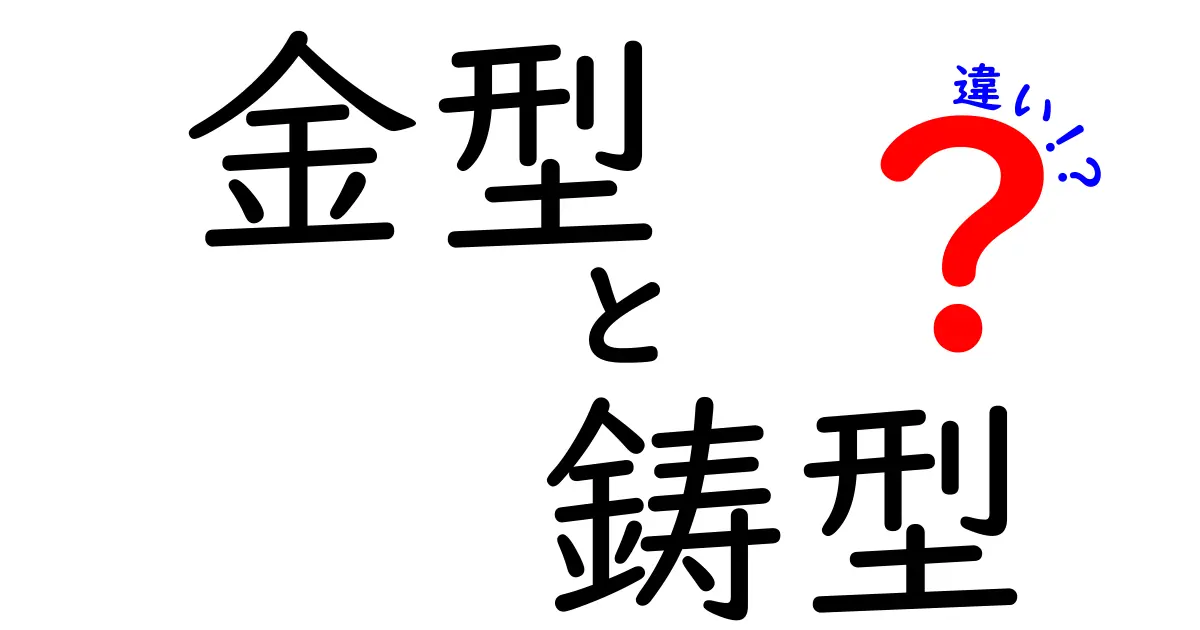 金型と鋳型の違いを徹底解説!初心者にも伝わる図解つき