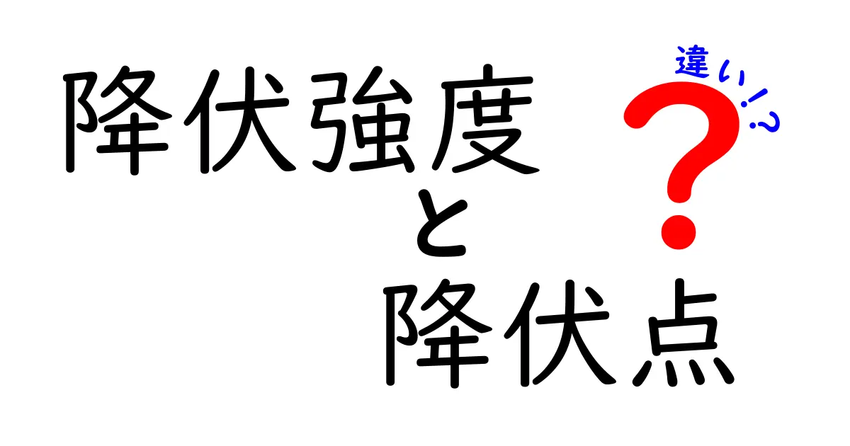 降伏強度と降伏点の違いを徹底解説!初心者でもわかる材料の強さの基礎知識