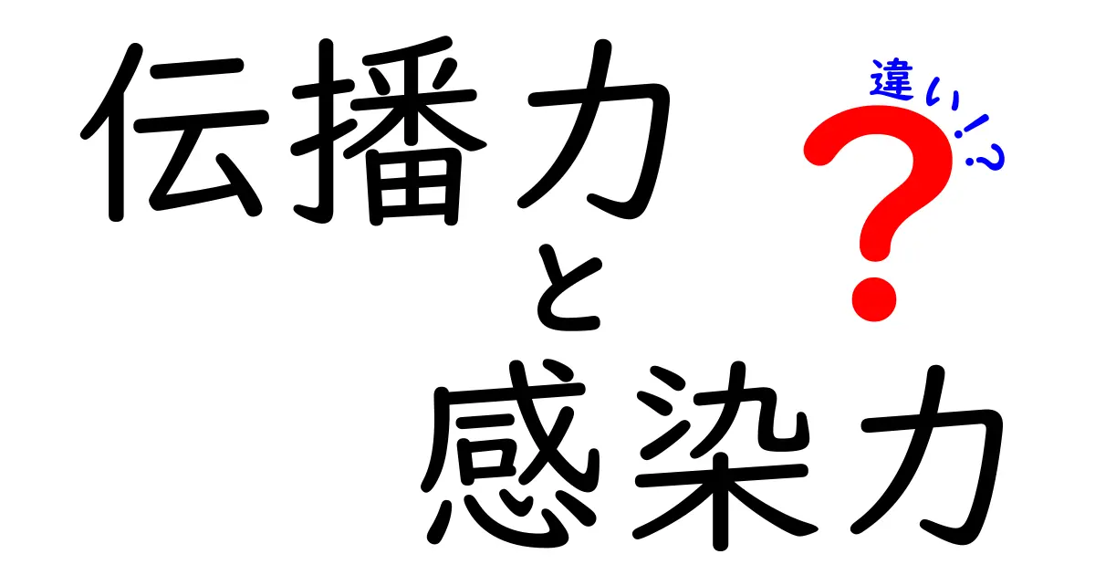 伝播力と感染力の違いを完全理解!中学生にもわかるやさしいガイド