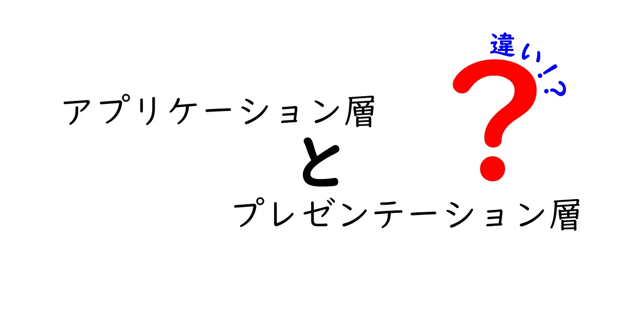 【徹底解説】アプリケーション層とプレゼンテーション層の違いとは？初心者にもわかるネットワークの基本
