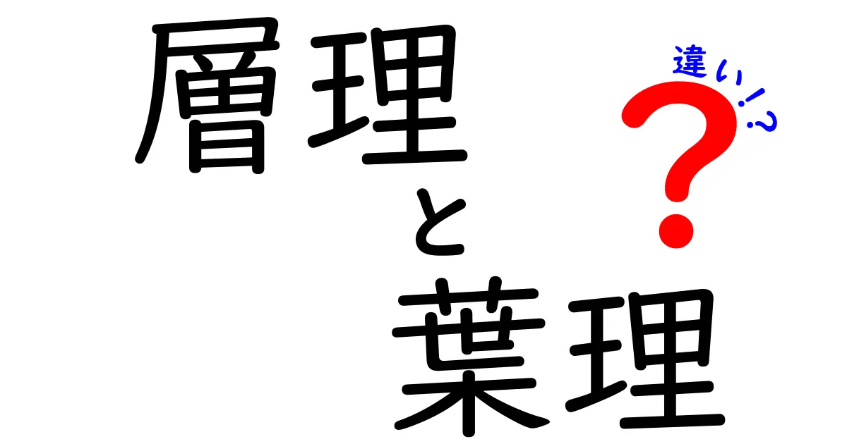層理と葉理の違いとは?地層と岩石の見分け方をわかりやすく解説!