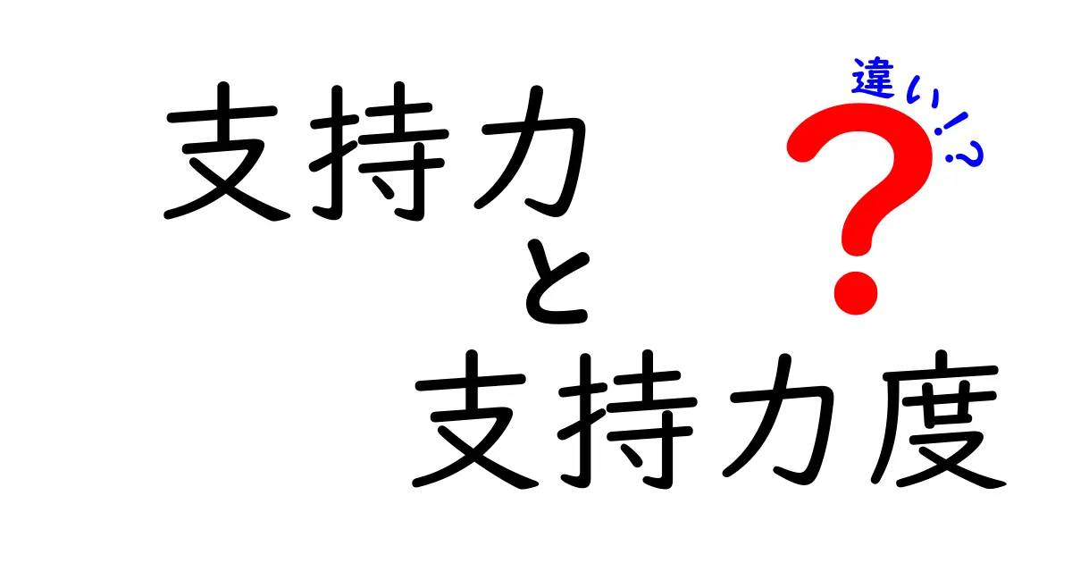 支持力と支持力度の違いとは？わかりやすく徹底解説！