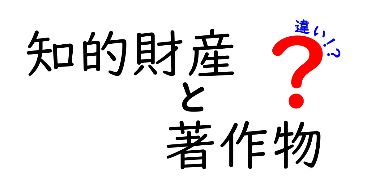 知的財産と著作物の違いをわかりやすく解説!あなたも今日から理解できる基礎知識